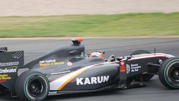 Karun Chandhok On Race Circuit